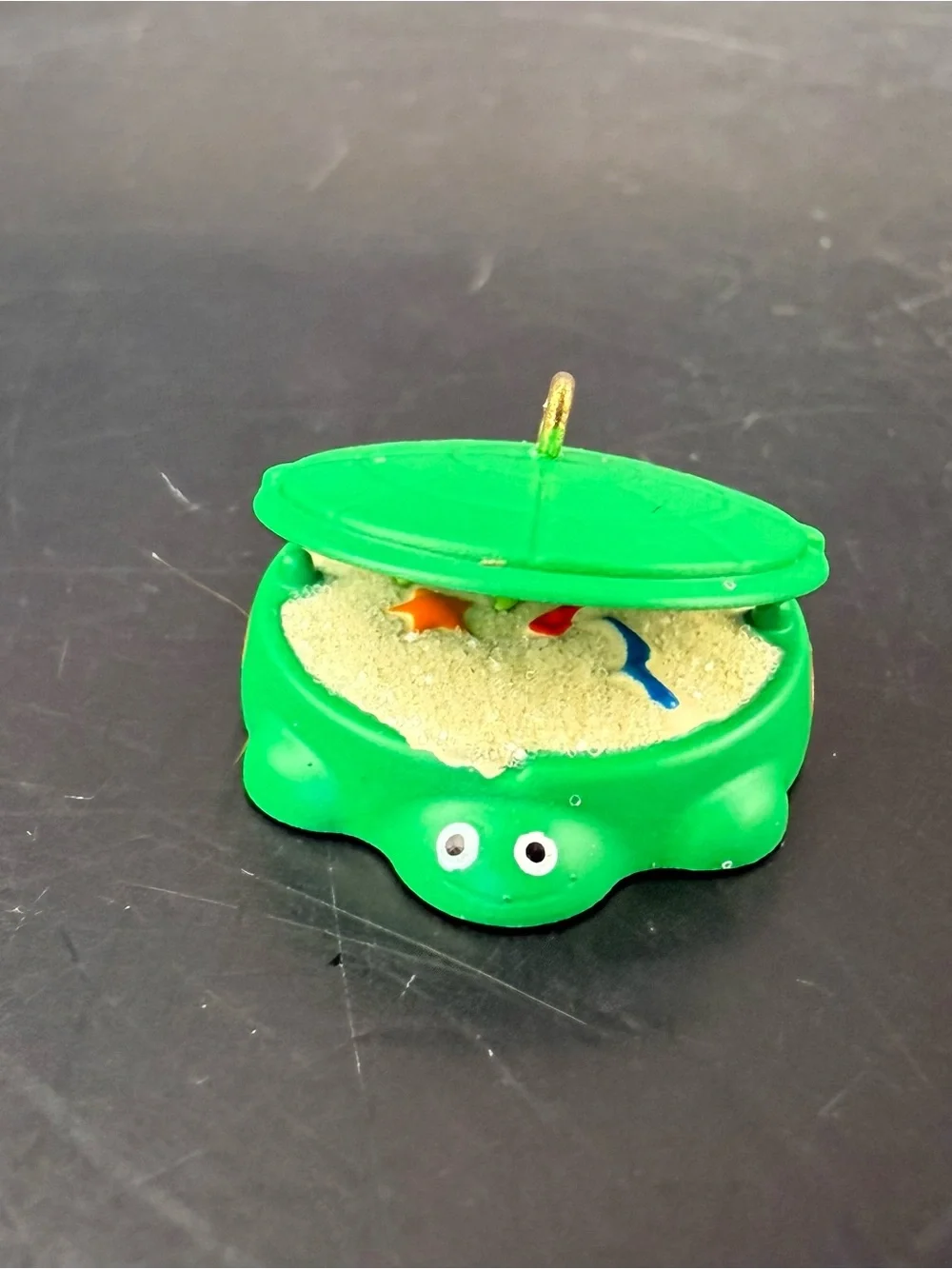 New Hallmark Keepsake 2016 Little Tikes Turtle Sandbox Mini Christmas Ornament